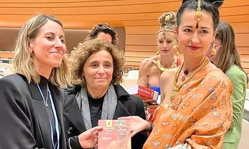 ஜெனிவாவில் நடைபெற்ற ஐக்கிய நாடுகள் சபை கூட்டத்தில் கைலாசா பெண் பிரதிநிதிகள் பங்கேற்பு