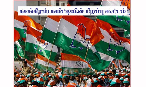 காங்கிரஸ் கமிட்டியின் சிறப்பு கூட்டம்