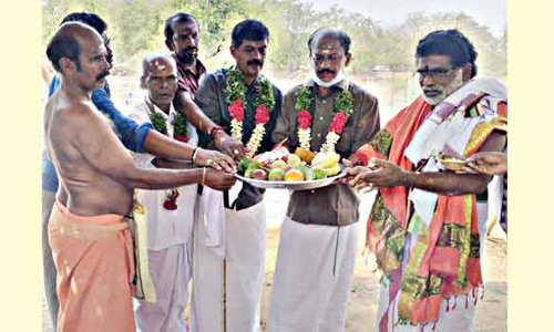 சொர்ணகாளீஸ்வரர் கோவில் பாலாலய பூஜை