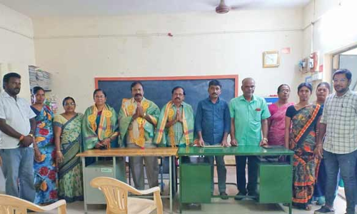 தலைமை ஆசிரியர்களுக்கு பணி நிறைவு பாராட்டு விழா