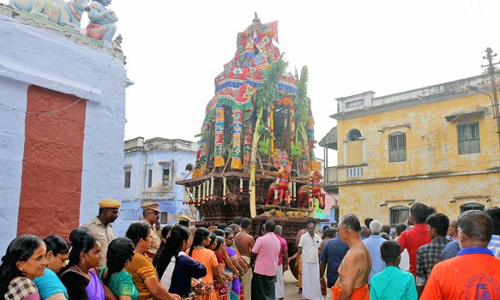 2 ஆண்டுகளுக்கு பின்னர் நடைபெற்ற கைலாசநாதர் கோவில் தேரோட்டம்