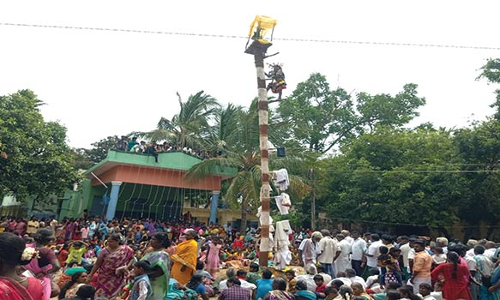 பெரிய கொழப்பலூர் கிராமத்தில் அர்ஜுனன் தபசு