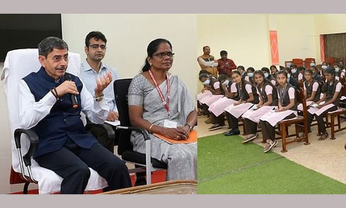 பழங்குடியினர் பள்ளி மாணவர்களுடன் கலந்துரையாடிய கவர்னர் ஆர்.என். ரவி