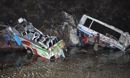 பாகிஸ்தானின் பலுசிஸ்தானில் வேன் பள்ளத்தாக்கில் கவிழ்ந்து விபத்து- 18 பேர் பலி