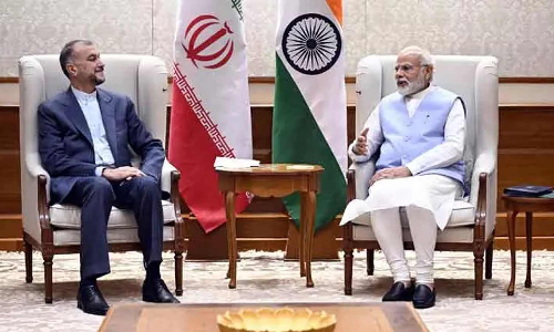 பிரதமா் மோடியுடன் ஈரான் வெளியுறவுத்துறை மந்திாி சந்திப்பு