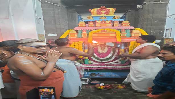 இந்திர வாகனத்தில் கன்னியாகுமரி பகவதி அம்மன் வீதி உலா இந்திர வாகனத்தில் கன்னியாகுமரி பகவதி அம்மன் வீதி உலா