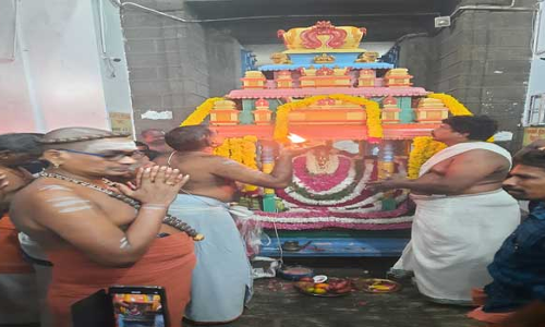 இந்திர வாகனத்தில் கன்னியாகுமரி பகவதி அம்மன் வீதி உலா