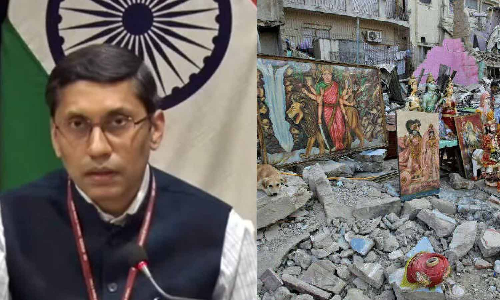 கராச்சியில் இந்து கோவில் மீது தாக்குதல் -  இந்தியா கண்டனம்