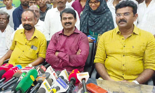 தேர்தலில் தனித்து போட்டியிட பா.ஜ.க. தயாரா?- சீமான் கேள்வி