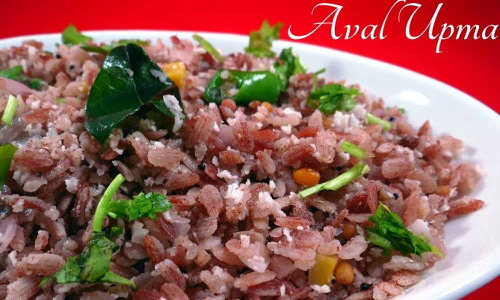 சத்து நிறைந்த சிவப்பு அவல் உப்புமா