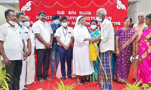 காசநோயாளிகளுக்கு ஊட்டச்சத்து பொருட்கள் வழங்கல்