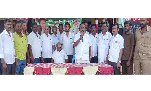 அ.தி.மு.க. போக்குவரத்து தொழிற்சங்கம் சார்பில் வாயிற் கூட்டம்