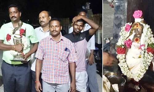வெளிநாட்டில் இருந்து 57 ஆண்டுகளுக்கு பிறகு திருஞானசம்பந்தர் சிலை மீட்பு