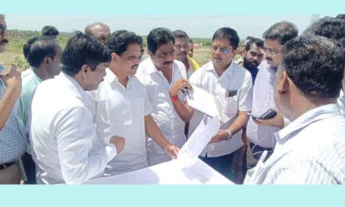 ஜல்லிக்கட்டு மைதானம் அமையும் இடத்தில் அதிகாரி ஆய்வு