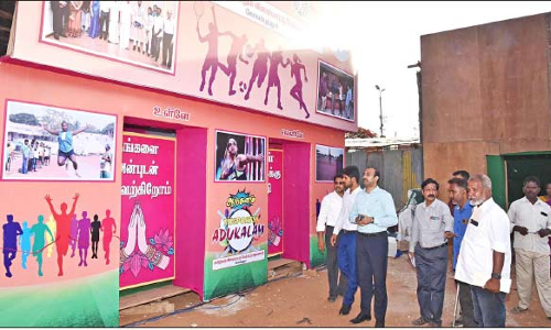 அரசு பொருட்காட்சி அரங்குகளை கலெக்டர் சமீரன் ஆய்வு