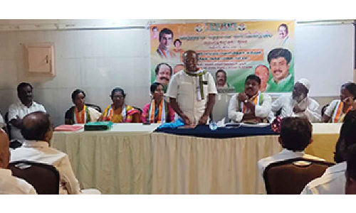 ஓசூரில் காங்கிரஸ் உட்கட்சி தேர்தல் ஆலோசனை கூட்டம்