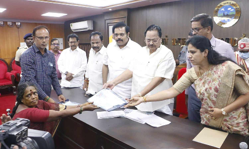 வேலூரில் 134 பேருக்கு அடுக்கு மாடி குடியிருப்புக்கான ஆணை