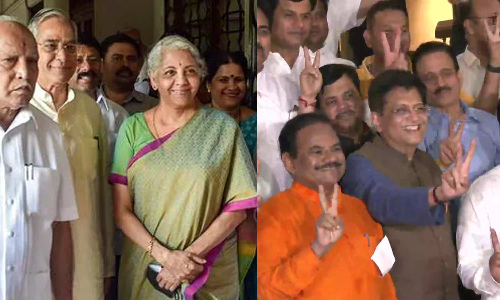 மாநிலங்களவைத் தேர்தல்- மத்திய மந்திரிகள் பியூஸ் கோயல்,  நிர்மலா சீதாராமன் வெற்றி