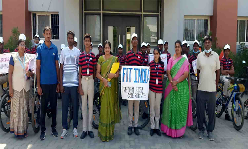 ஏ.வி.பி. பள்ளி மாணவர்கள் சார்பில் விழிப்புணர்வு  சைக்கிள் பேரணி