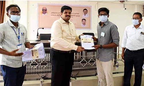 67 பேருக்கு அடுக்குமாடி குடியிருப்பில் வீடு ஒதுக்கீடு ஆணை