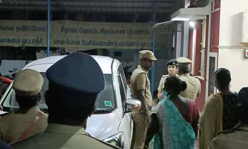 ஆலங்குடி காவல் நிலையத்தில் மாவட்ட எஸ்பி ஆய்வு