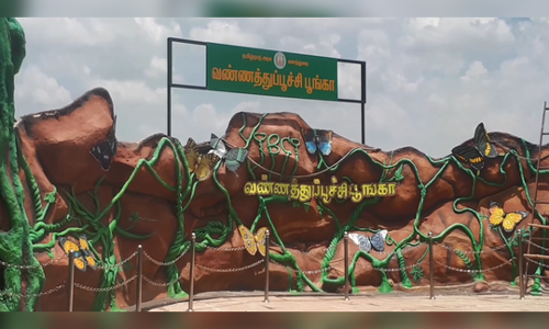முக்கொம்பு-வண்ணத்துப்பூச்சி பூங்கா இணைப்பு சாலை பணிகள் தீவிரம்