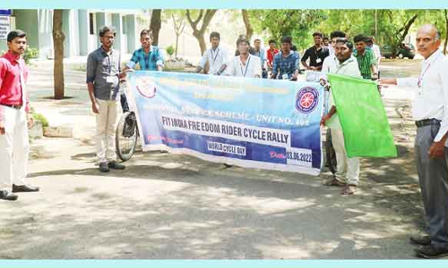 காளீஸ்வரி கல்லூரியில் மிதிவண்டி தின பேரணி