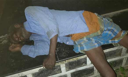தாரமங்கலம் அருகே குடிபோதையில் மயங்கி விழுந்து கூலித்தொழிலாளி சாவு