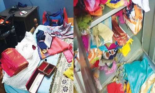 போலீஸ்காரர் வீட்டில் நகை, பணம் கொள்ளை