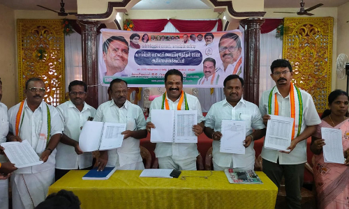 கள்ளக்குறிச்சியில்  காங்கிரஸ் உட்கட்சி அமைப்புத் தேர்தல் குறித்து ஆலோசனைக்கூட்டம்