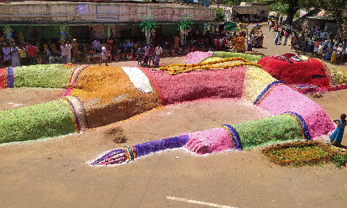 ஸ்ரீபாஞ்சாலி அம்மன் கோவிலில் துரியோதனன் படுகளம்