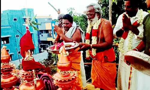 விழுப்புரம் கோவிந்தசாமி நகர்  சிவவிஷ்ணு கோவிலில் கும்பாபிஷேக விழா