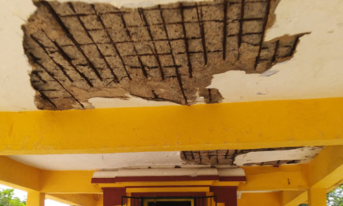 நெம்மேலி அருகே சேதம் அடைந்த நிலையில் பழமையான ஆளவந்தார் கோவில்- பக்தர்கள் வேதனை