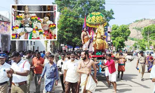 பல்லக்கு, தங்க குதிரை வாகனங்களில் எழுந்தருளிய முருகப்பெருமான்