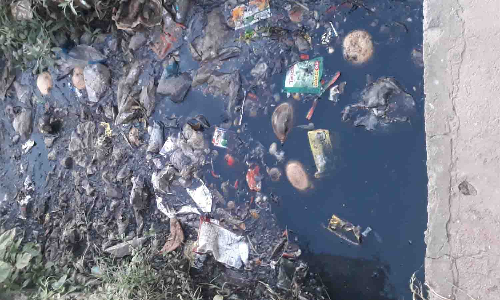 சாக்கடை கால்வாயை தூர்வார கோரிக்கை