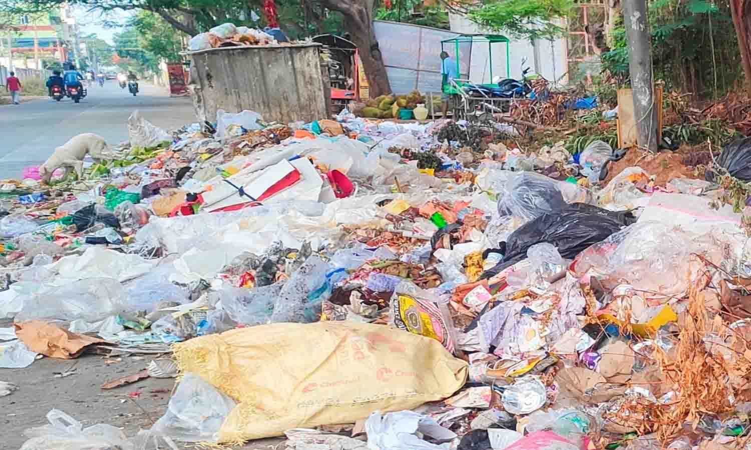 மலைபோல் குவிந்து கிடக்கும் குப்பைகள். மலைபோல் குவிந்து கிடக்கும் குப்பைகள்.