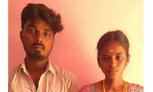 மாயமான மகள் மணமகனுடன் வந்ததால் பெற்றோர் கண்ணீர்