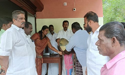 பாலப்பள்ளம் பேரூராட்சியில் ரேசன் கடைக்கு புதிய கட்டிடம்