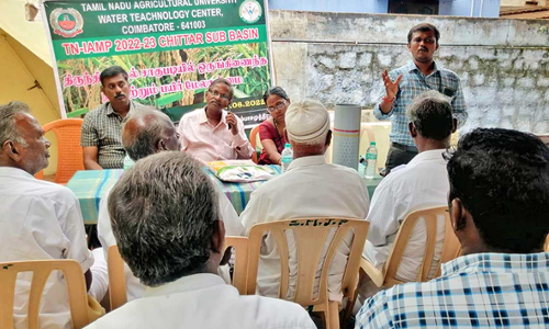 பண்பொழி கிராமத்தில் விவசாயிகளுக்கு பயிர் மேலாண்மை பயிற்சி