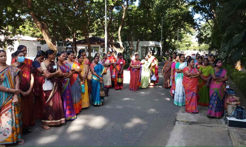 சத்தியமங்கலத்தில் இன்று விடைத்தாள் திருத்தும் ஆசிரியர்கள் ஆர்ப்பாட்டம்