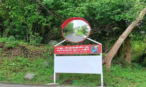 நீலகிரியில் விபத்துகளை தடுக்க குவிலென்ஸ் பொருத்தும் பணி தீவிரம்