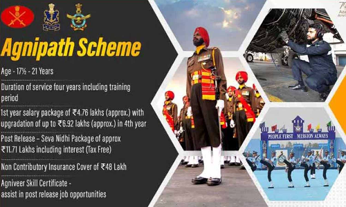 அக்னிபத் திட்டத்தில் பணிக்கான வயது வரம்பு 23 ஆக அதிகரிப்பு - பாதுகாப்புத் துறை