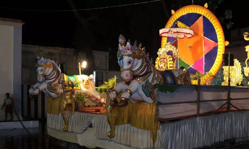 கும்பகோணம் சக்கரபாணி கோவில் தெப்ப உற்சவம்