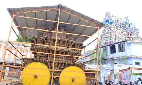 நெல்லையப்பர் கோவில் ஆனித்திருவிழா தேரோட்ட ஏற்பாடுகள் தீவிரம்