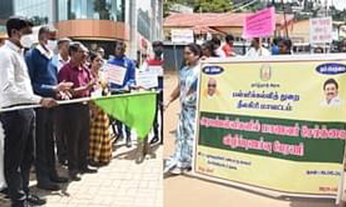 ெபற்றோர்கள் தங்கள் குழந்தைகளை அரசு பள்ளிகளில் சேர்த்து பயனடைய வேண்டும்-நீலகிரி கலெக்டர் அம்ரித் பேச்சு