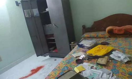 கூடலூரில் பைனான்சியர் வீட்டில் 27 பவுன் நகை, ரூ.2¾ லட்சம் கொள்ளை