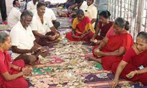 விராலிமலை முருகன் கோவிலில் உண்டியல் காணிக்கை மூலம் ரூ.15.48 லட்சம் வசூல்