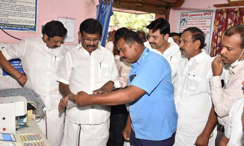 பால்வளத்துறை அமைச்சர் நாமக்கல் வருகை