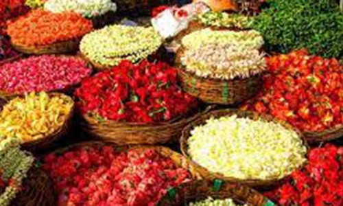 பூக்கள் விலை சரிவு