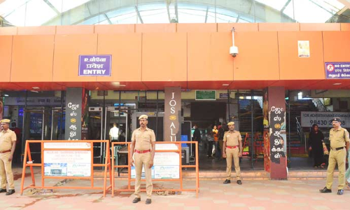 அக்னிபாத் திட்டத்திற்கு எதிராக போராட்டம்- கோவை ரெயில் நிலையத்தில் பலத்த போலீஸ் பாதுகாப்பு